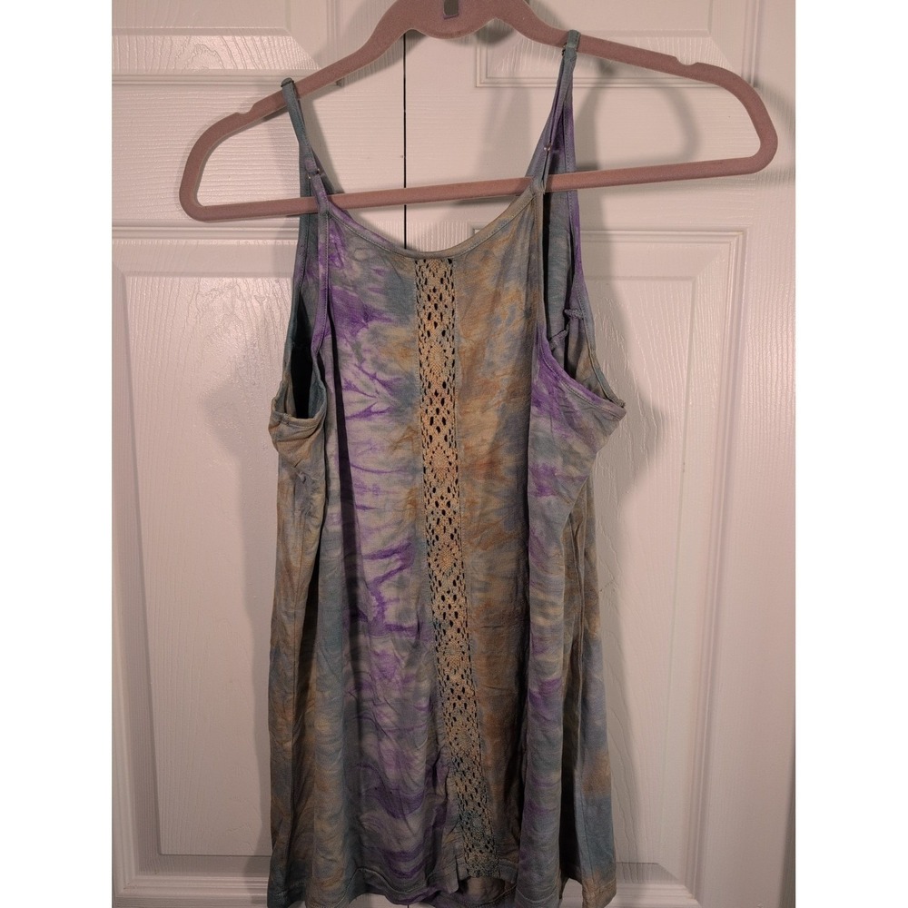 Jaded Gypsy Tie-Dye Lace YokeTank Top Size S/M New With Tag
